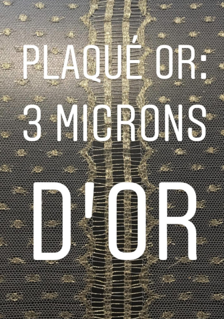 Plaque Or