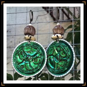 Zafricaines boucles capsulesdecafe verte bronze