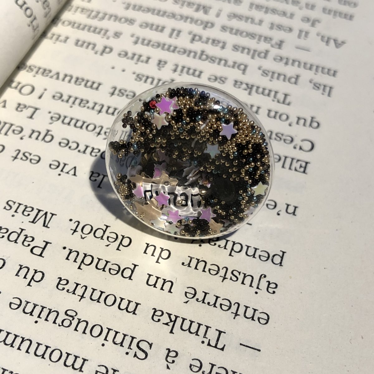 Zenfouis bague ronde medium dynamique etoiles