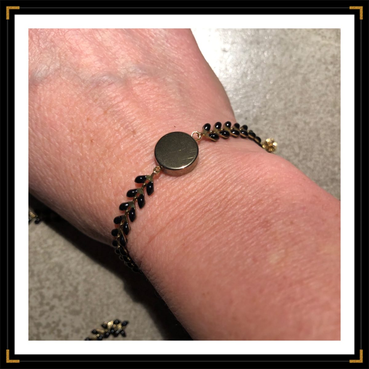 zauthentiques bracelet hematite ronde recto