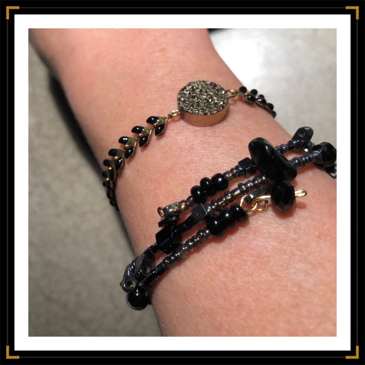 zauthentiques bracelet hematite ronde zenroule