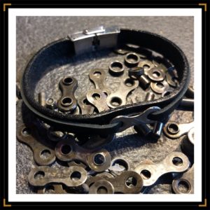 Zinavoues bracelet personnalisable chaine de velo