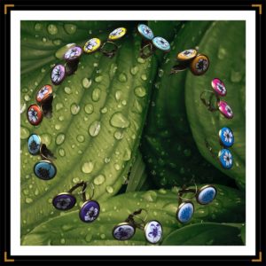 Zanodines petitesBO bronze fleurs vegetal