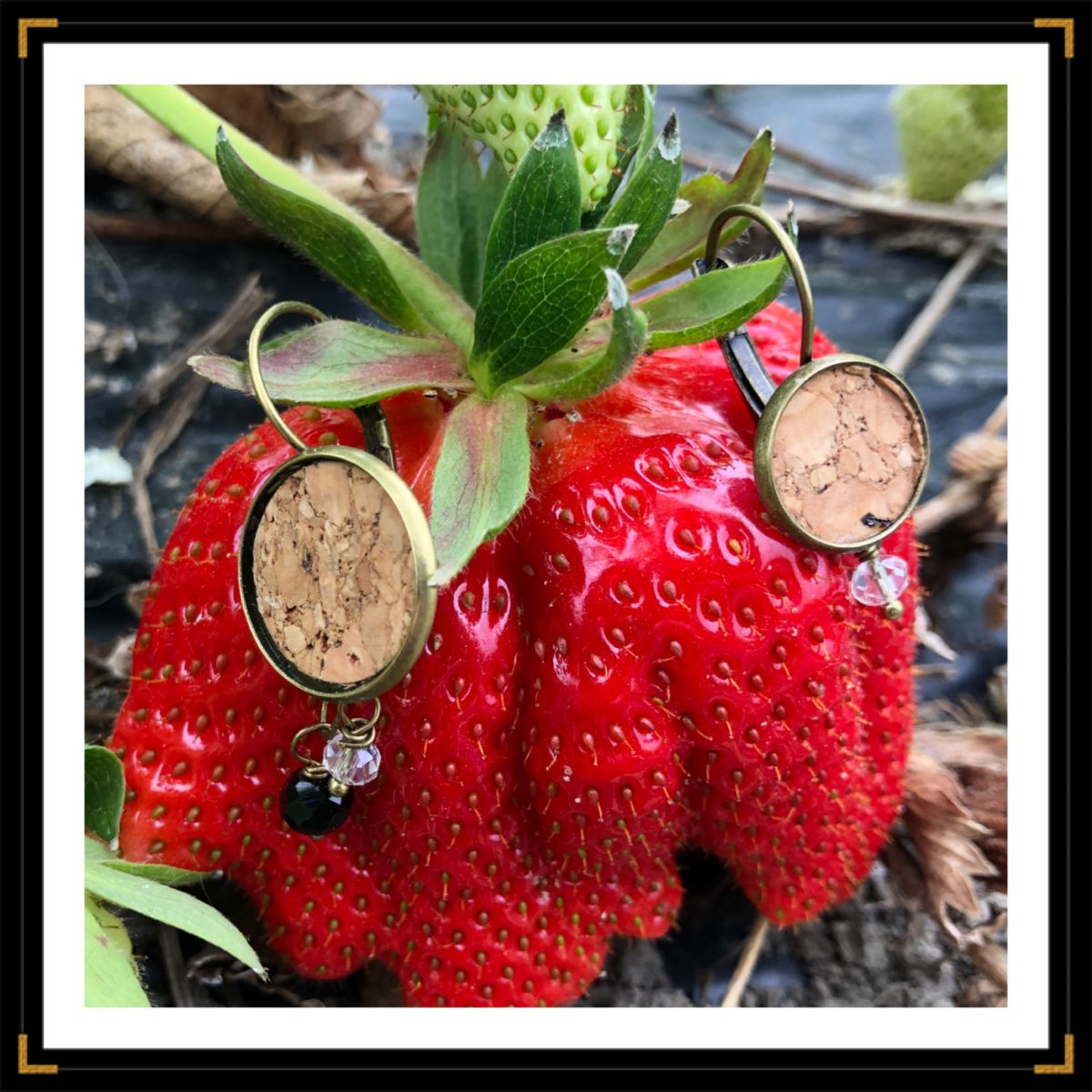 Zephemeres duo bo bronze fraise