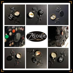 Zenjoleuses BO pinup acierinox mosaique noir