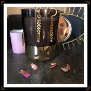 Creoles zinterchangeables acierinox rose miroir
