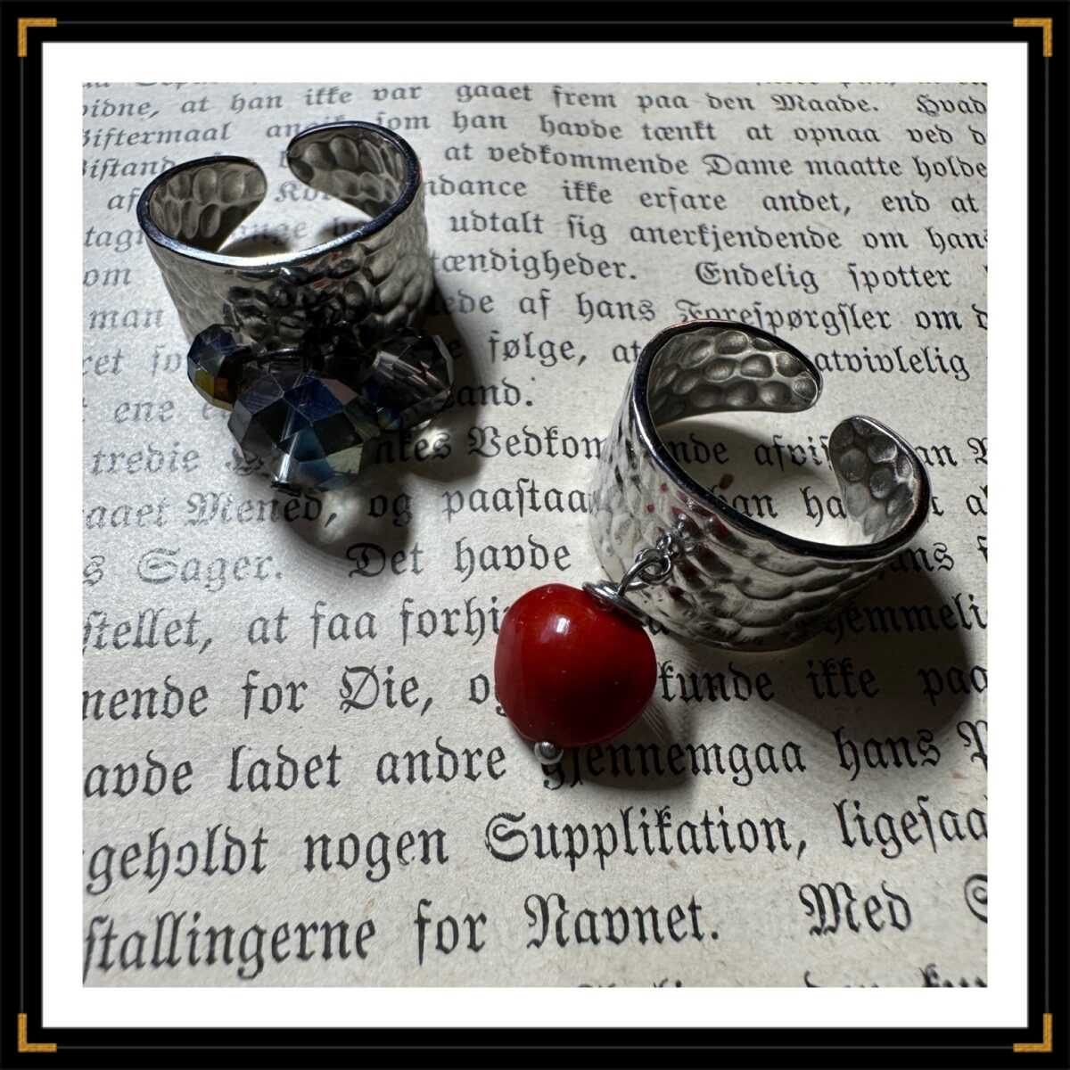Bague argentée graineIMG
