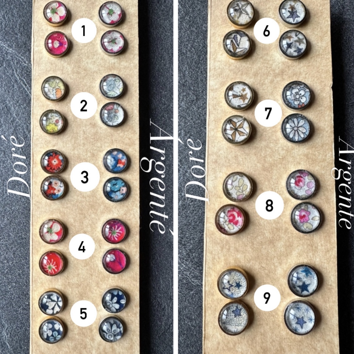 boucles liberty acier inox choix