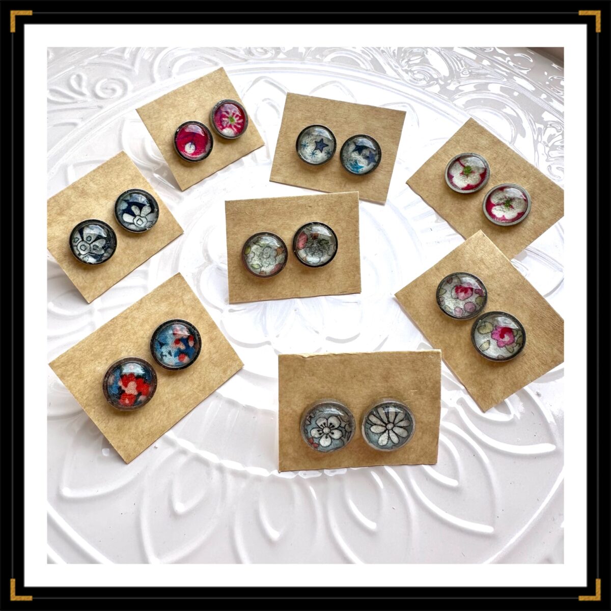 bouclesdoreilles puces liberty argent acier inox