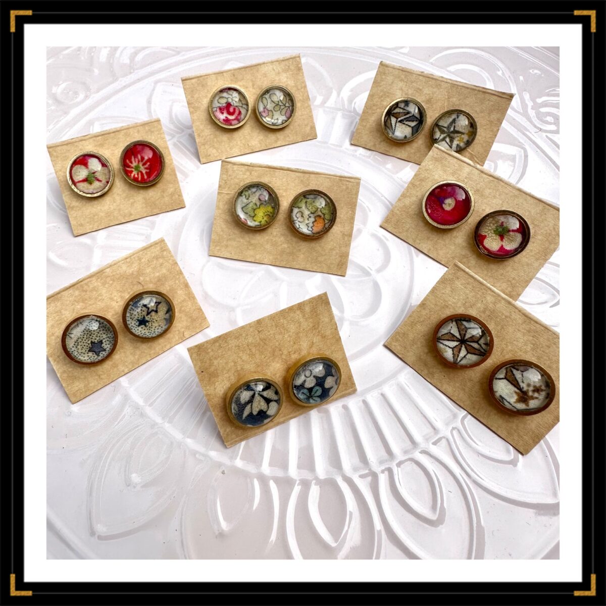 bouclesdoreilles puces liberty dore acier inox