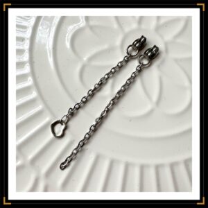 crochets acier inox argent