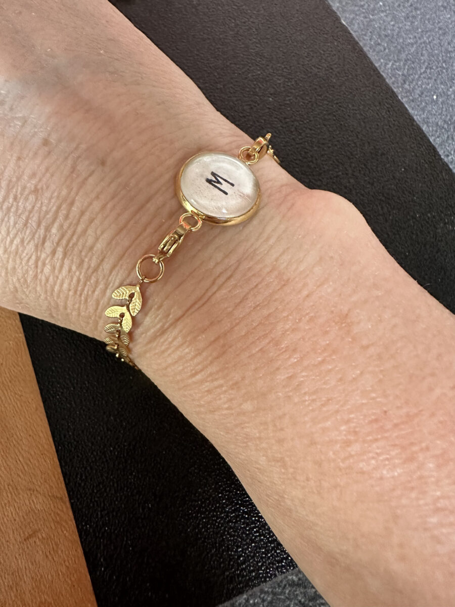 bracelet modulable lettre M
