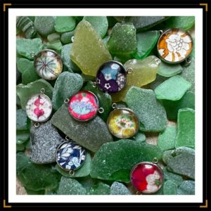 cabochon medaillon liberty argenté